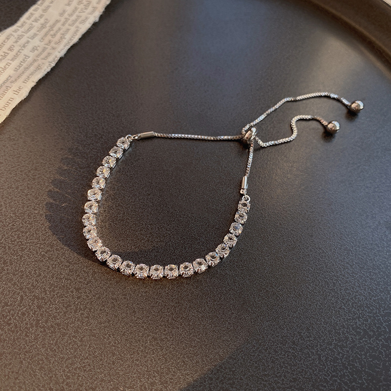 Silver Full Crystal Tennis Bracelet